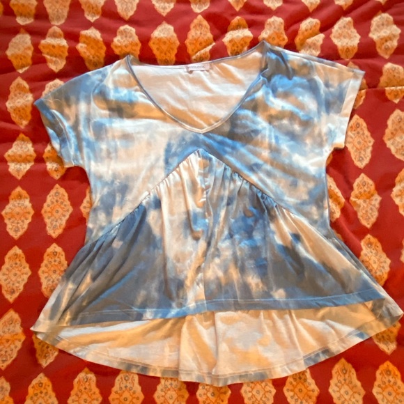 MISSLOOK Blue Tie-Dyed Tee - Picture 2 of 3